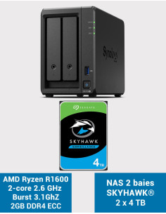 Synology DS723+ Servidor NAS SKYHAWK 8TB (2x4TB)