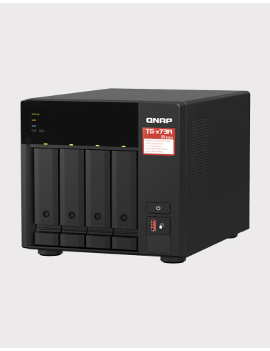 QNAP TS-473A 8GB Serveur NAS 4 baies WD RED PLUS 4To (4x1To)