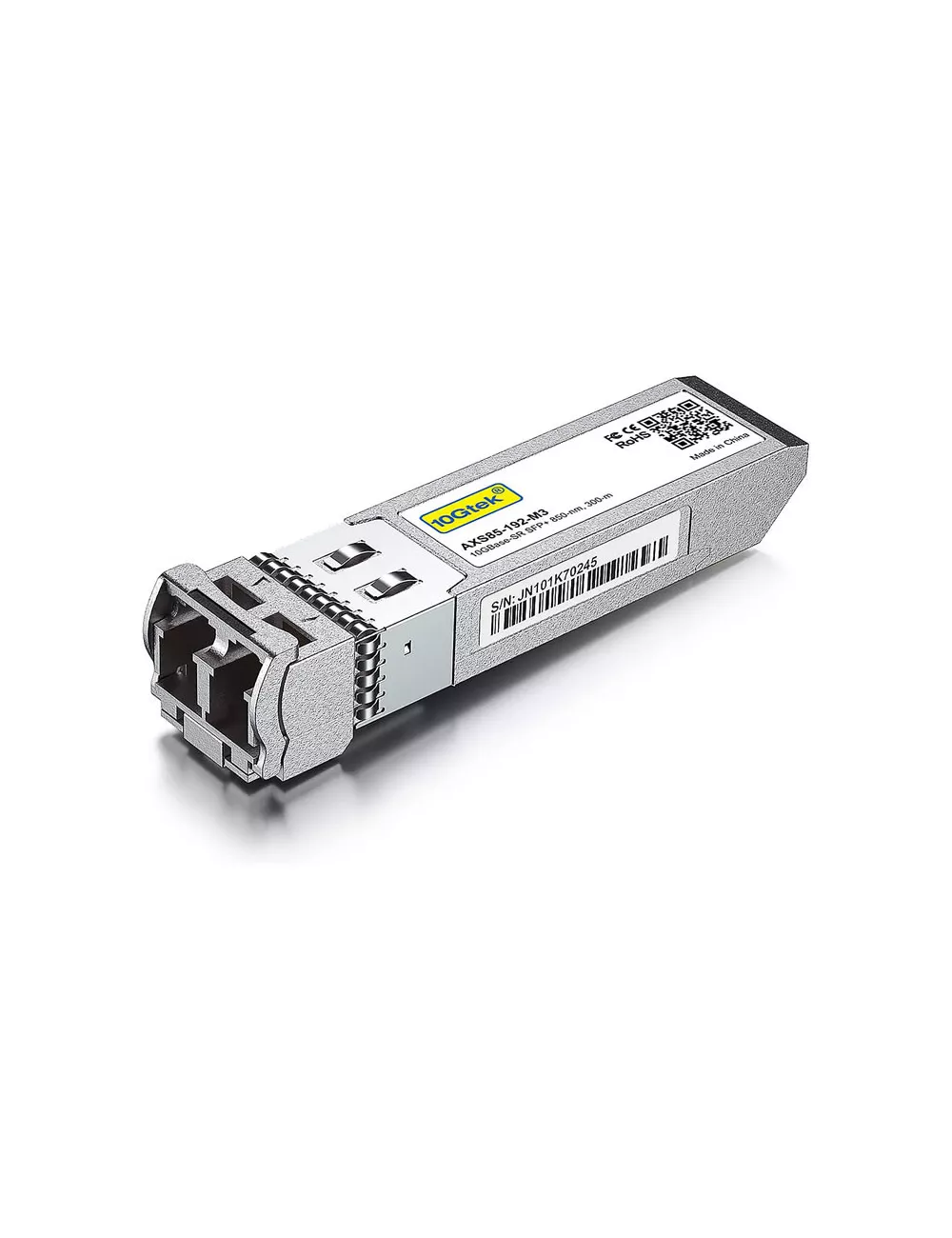 Transceiver SFP+ 10GBase-SR Fibre optique LC 850nm MultiMode (300m)