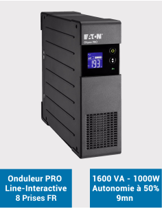 EATON Onduleur Ellipse PRO ELP1600FR 1600VA 1000W