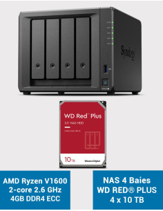 Synology DS923+ 4GB NAS Server WD RED PLUS 40TB (4x10TB)