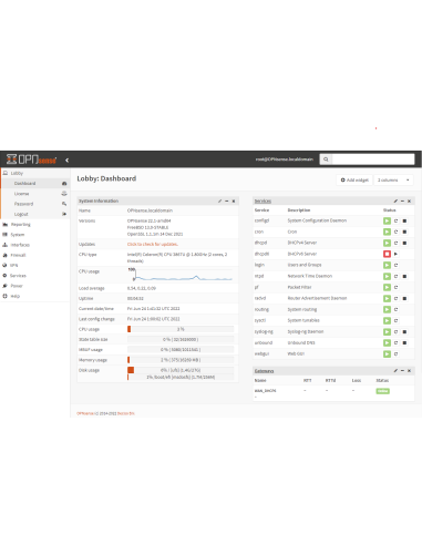 Firewall OPNsense R1x J1900 Rack 1U 4 ports GbE