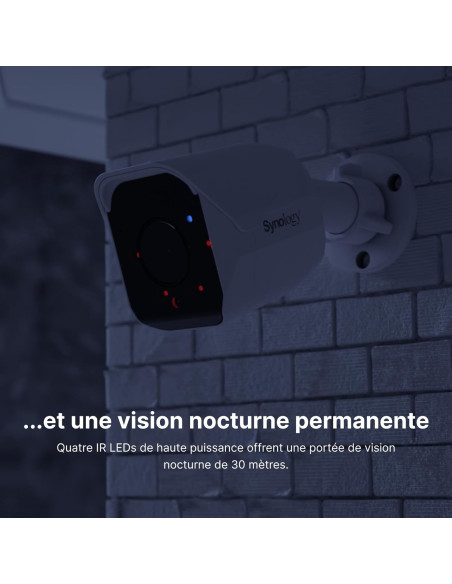 Synology TC500 Caméra de sécurité alimentée par IA 5MP et vision no...
