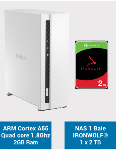 QNAP TS-231K Serveur NAS WD RED 28To (2x14To) QNAP TS-231K Serveur NAS WD RED 28To (2x14To)