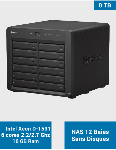 Synology DS3622xs+ 12-Bay NAS Server (No Disks)