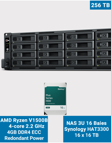 Synology DS1520+ 8GB Serveur NAS WD RED PRO 70To (5x14To) Synology DS1520+ 8GB Serveur NAS WD RED PRO 70To (5x14To)
