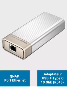 QNAP QNA-UC10G1T USB 4 Type-C to 10GBASE-T (RJ45) Network Adapter