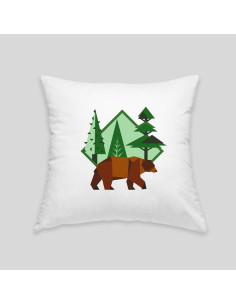 Coussin ours brun 2