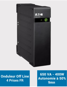 EATON Onduleur Ellipse ECO EL650FR 650VA 400W
