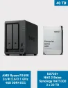 Synology DS725+ NAS de 2 bahías con 2× 20 TB HAT5300 – 40 TB