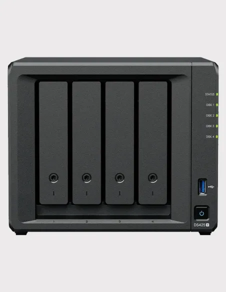 Synology DS425+ 4-Bay NAS Enclosure, 2.5 GbE, NVMe cache
