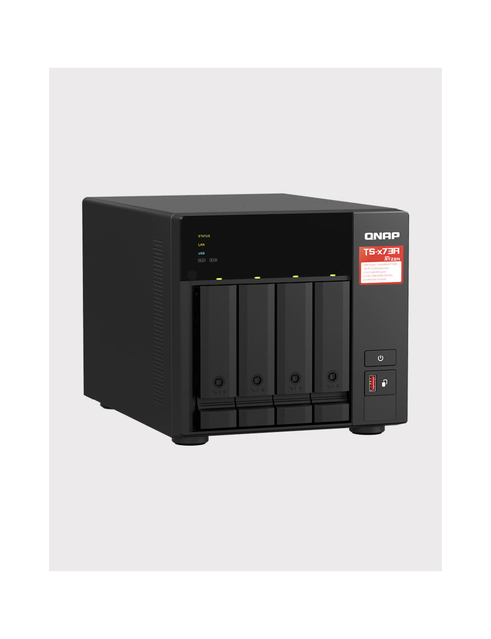 QNAP TS-431K Serveur NAS WD RED 4To (4x1To)