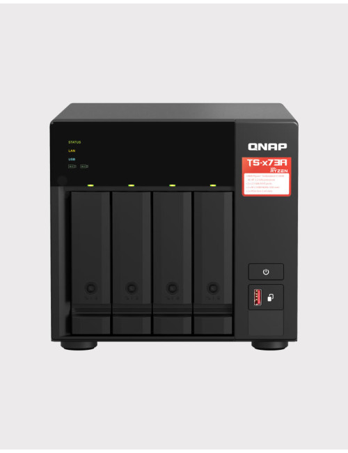 QNAP TS-431K Serveur NAS WD RED PRO 24To (4x6To)