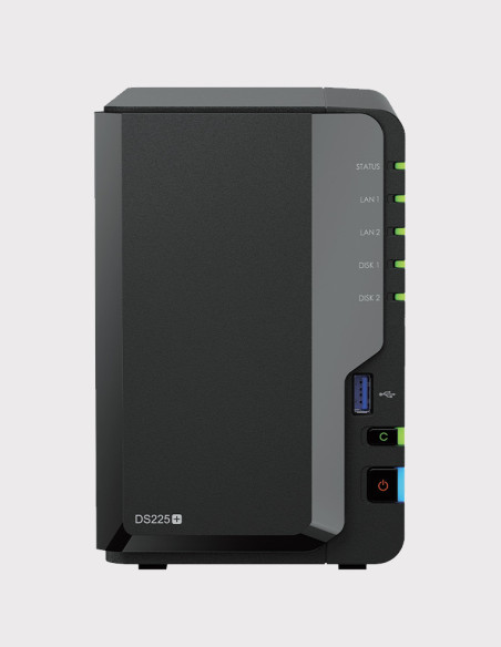 Synology DS225+ 2-Bay NAS Diskless (2.5 GbE) Synology DS225+ 2-Bay NAS Diskless (2.5 GbE)
