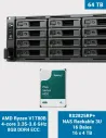 Synology RS2825RP+ – NAS rack 16 baies avec 16 × HAT3300-4T (64 To)