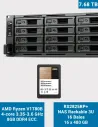 Synology RS2825RP+ NAS rack 16 baies avec 16 × SSD SAT5200-480G (7,68 To)