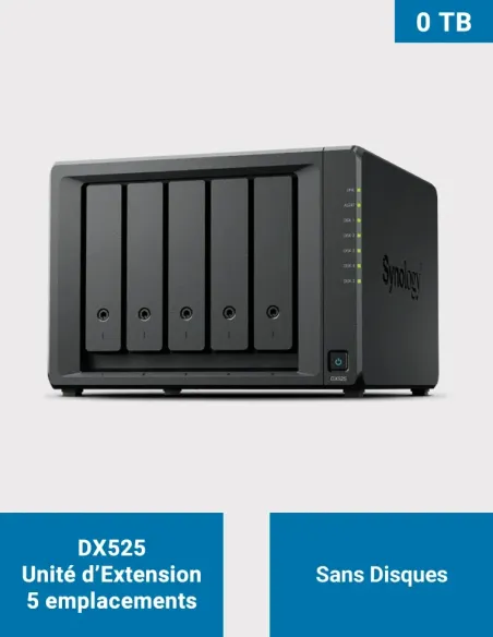 Synology DX525 – Unidad de expansión de 5 bahías para NAS Synology