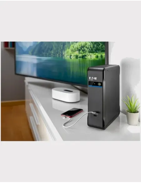 Eaton 3P700UF - Onduleur Ellipse 3P USB FR 700 VA / 420 W - 3 prises secourues + 1 parafoudre