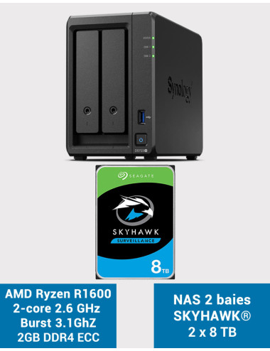 Synology DS723+ Serveur NAS SKYHAWK 16To (2x8To)