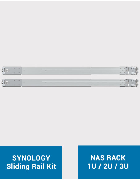 Synology RKS02 Kit de riel deslizante (Para chasis de 1U / 2U / 3U)