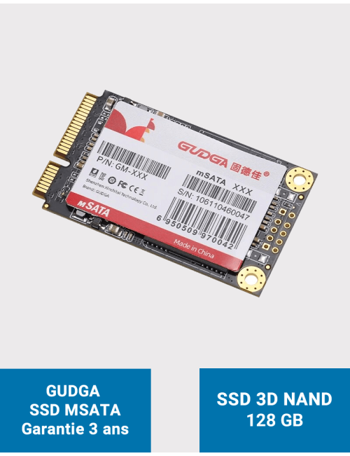GUDGA Disque SSD interne MSATA 128GB