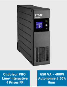 EATON Onduleur Ellipse PRO ELP650FR 650VA 400W