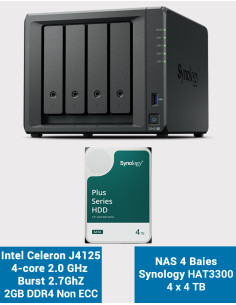 Synology DS423+ 2GB NAS Server HAT3300 16TB (4x4TB)