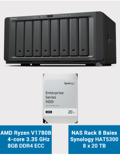 Synology DS1823xs+ Serveur NAS HAT5310 160To (8X20To)