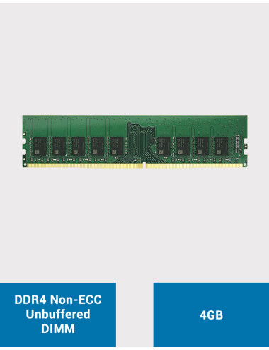 SYNOLOGY Extension mémoire 4GB DDR4 Non-ECC Unbuffered DIMM