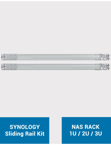 Synology Kit rails coulissants RKS-02 (Pour châssis 1U / 2U / 3U)
