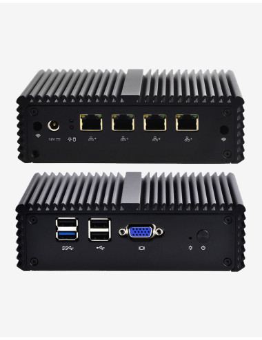 Firewall OPNsense® Q1x Celeron J1900 4 ports Gigabit 4Go SSD 500Go