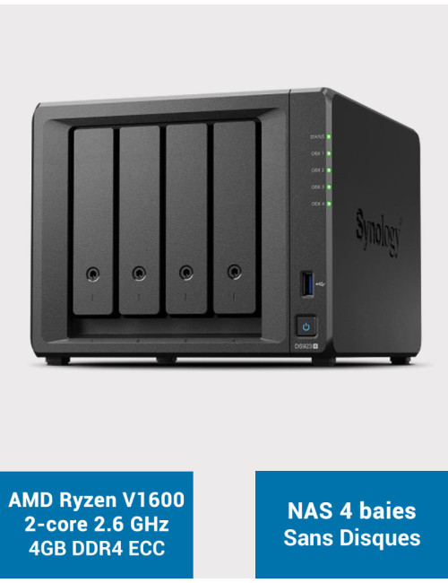 Synology DS923+ 4GB NAS Server (Diskless)