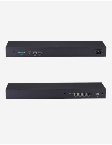 Firewall R3x I3 4005U Rack 1U under OPNsense® 4 ports