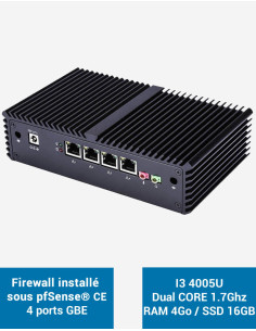 Firewall pfSense® Q3x I3 4005U 2 Gigabit ports 4GB SSD 16GB