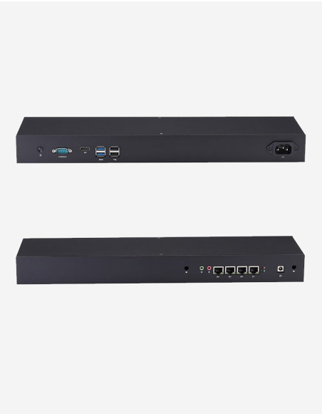 Firewall R3x I3 4005U Rack 1U bajo OPNsense 4 puertos 4GB SSD 60GB