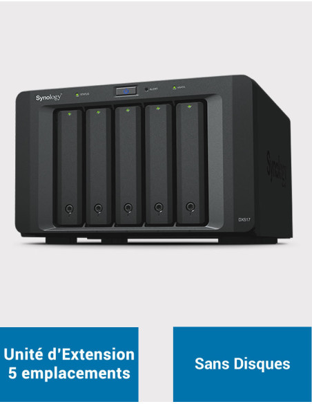 Synology DX517 Unidad de expansión de 5 bahías (Sin Discos)