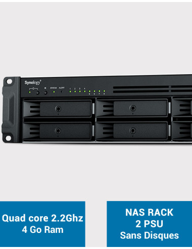 Synology RS1221RP+ NAS server 8-Bay 2U Rack (Diskless)