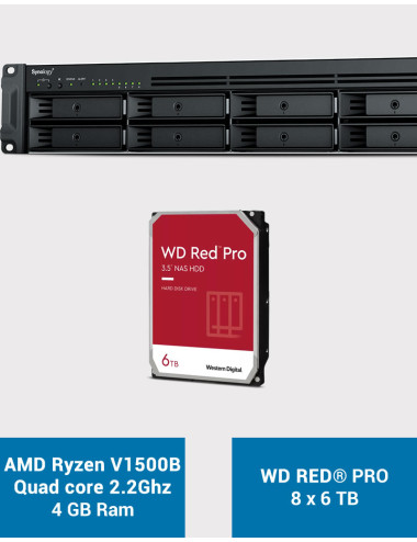 Synology RS1221+ NAS Rack Server WD RED PRO 48TB (8x6TB)