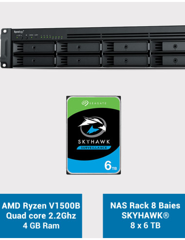 Synology RS1221+ NAS Rack Server SKYHAWK 48TB (8x6TB)