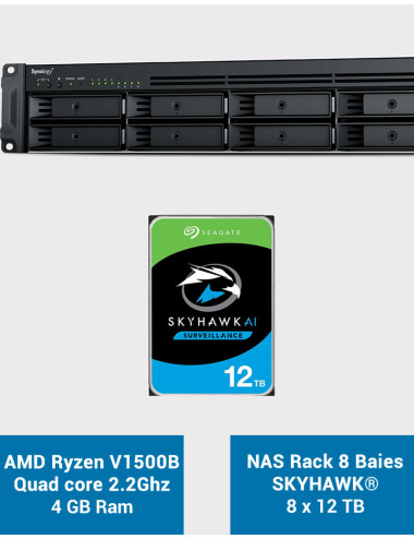 Synology RS1221+ Serveur NAS Rack SKYHAWK 96To (8x12To)