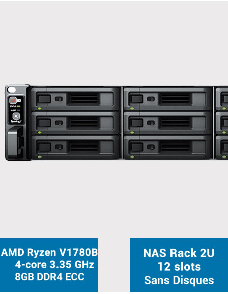 Synology RS2423+ NAS Server Rack 12-Bay (Diskless)