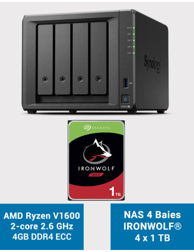 Synology DS923+ 4GB Serveur NAS IRONWOLF 4To (4x1To)