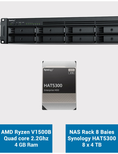 Synology RS1221+ NAS Rack Server HAT5300 32TB (8x4TB)