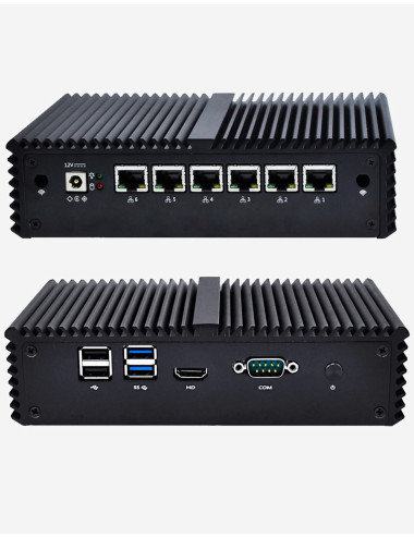 Firewall pfSense® Q5x Celeron 3965U 6 puertos Gigabit 2GB SSD 16GB