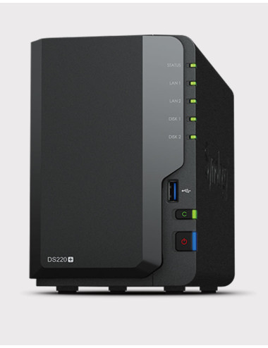 Synology DS220+ 2Go Serveur NAS IRONWOLF 20To (2x10To)
