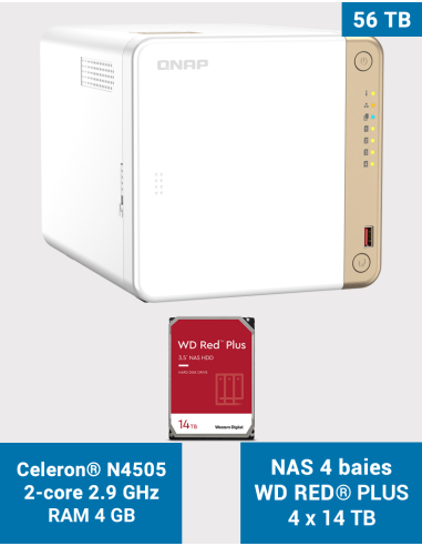 Synology DS218J NAS Server IRONWOLF 24TB (2x12TB) Synology DS218J NAS Server IRONWOLF 24TB (2x12TB)
