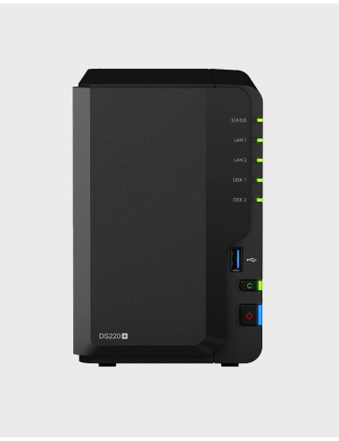 Synology DS220+ 2Go Serveur NAS Toshiba N300 16To (2x8To)