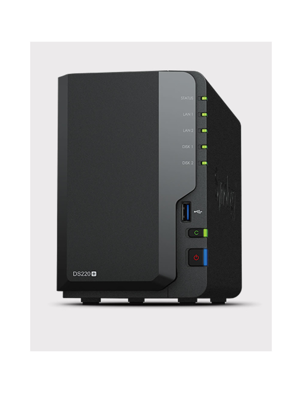 Synology DS218J Serveur NAS WD BLUE 8To (2x4To)