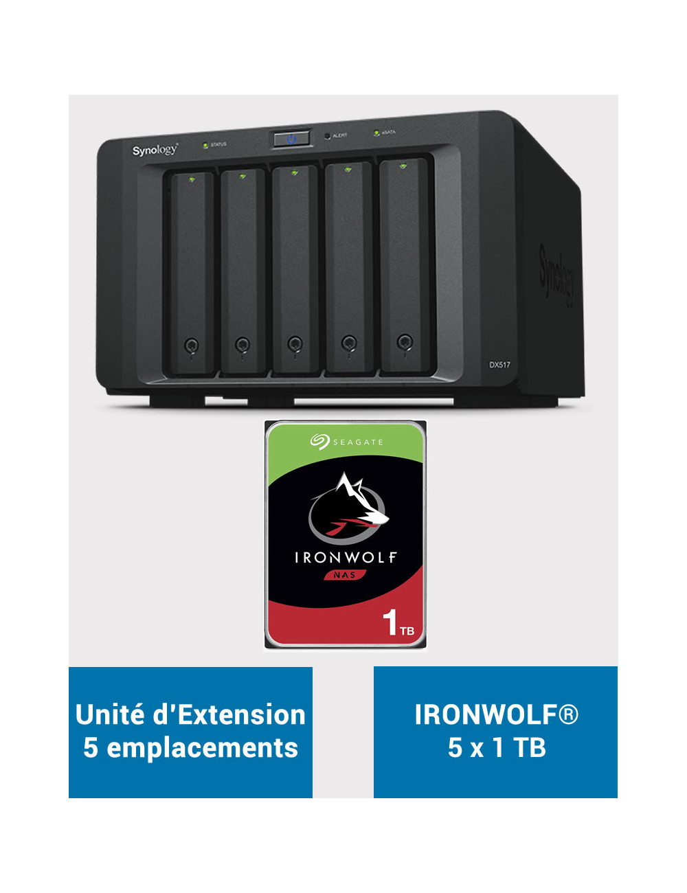 Synology RS819 Serveur NAS WD RED 8To (4x2To)