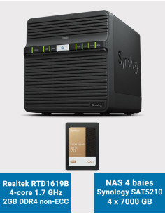 Synology DS423 2GB Serveur NAS SAT5210 28To (4x7000Go)